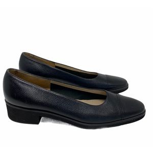 Salvatore Ferragamo black slip on shoes size 8 A